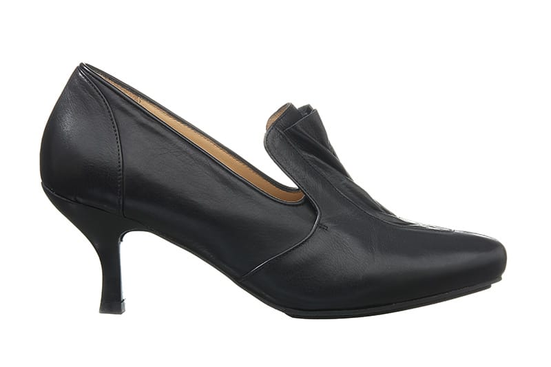 Lorie Pumps i sort med draperet effekt fra Barbro Shoes